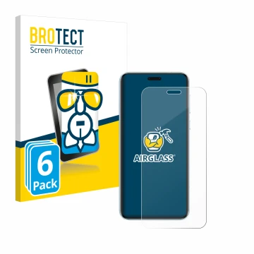 Parte frontal de un envase de producto con el logotipo de la marca BROTECT. Al lado se muestra el dispositivo Honor Magic 7 RS