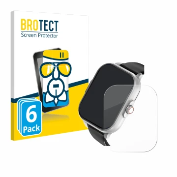 Parte frontal de un envase de producto con el logotipo de la marca BROTECT. Al lado se muestra el dispositivo YYKY E02 2.01