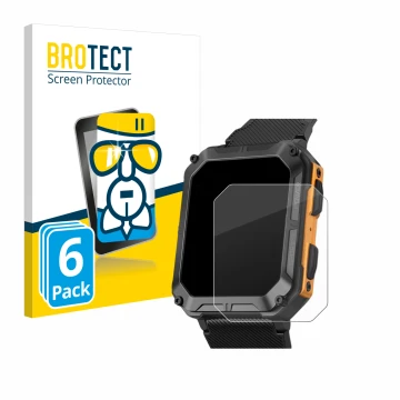 Parte frontal de un envase de producto con el logotipo de la marca BROTECT. Al lado se muestra el dispositivo Stahlgear Thor c