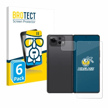 Parte frontal de un envase de producto con el logotipo de la marca BROTECT. Al lado se muestra el dispositivo ASUS ZenFone 12 