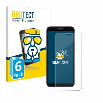 Parte frontal de un envase de producto con el logotipo de la marca BROTECT. Al lado se muestra el dispositivo Honeywell CT37 c