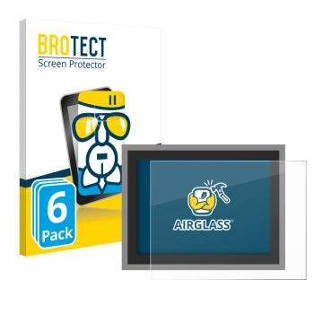 Parte frontal de un envase de producto con el logotipo de la marca BROTECT. Al lado se muestra el dispositivo Megger MFT-X1 co