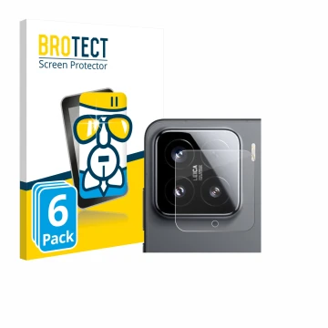 Parte frontal de un envase de producto con el logotipo de la marca BROTECT. Al lado se muestra el dispositivo Xiaomi 15 (SÓLO 