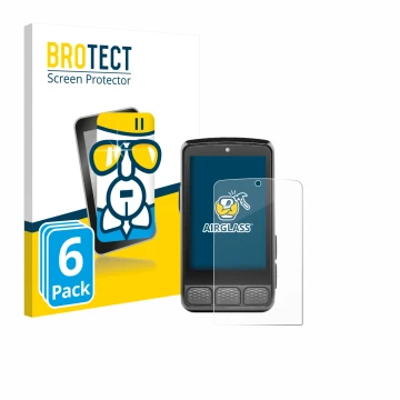 Parte frontal de un envase de producto con el logotipo de la marca BROTECT. Al lado se muestra el dispositivo Wahoo Elemnt Roa