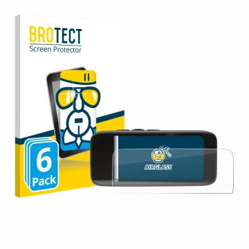 Parte frontal de un envase de producto con el logotipo de la marca BROTECT. Al lado se muestra el dispositivo Peterson StroboC