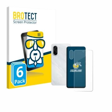 Parte frontal de un envase de producto con el logotipo de la marca BROTECT. Al lado se muestra el dispositivo OnePlus Nord CE 