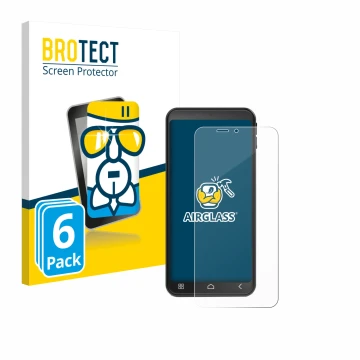 Parte frontal de un envase de producto con el logotipo de la marca BROTECT. Al lado se muestra el dispositivo Emporia Smart ME