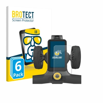 Parte frontal de un envase de producto con el logotipo de la marca BROTECT. Al lado se muestra el dispositivo PowaKaddy CT12 G