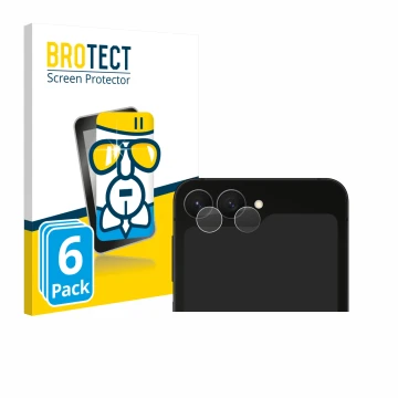 Parte frontal de un envase de producto con el logotipo de la marca BROTECT. Al lado se muestra el dispositivo Samsung Galaxy Z