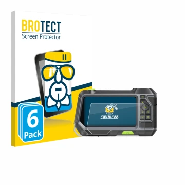 Parte frontal de un envase de producto con el logotipo de la marca BROTECT. Al lado se muestra el dispositivo Teslong NTS500 c