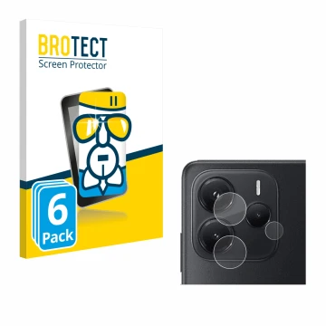 Parte frontal de un envase de producto con el logotipo de la marca BROTECT. Al lado se muestra el dispositivo Xiaomi Redmi Not