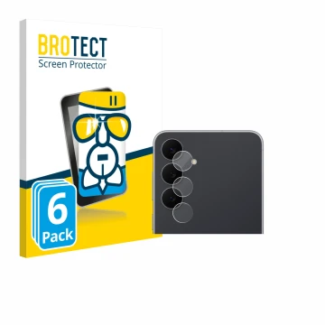 Parte frontal de un envase de producto con el logotipo de la marca BROTECT. Al lado se muestra el dispositivo Samsung Galaxy S