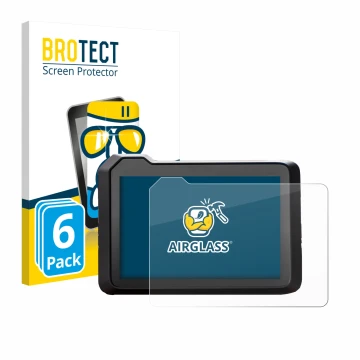 Parte frontal de un envase de producto con el logotipo de la marca BROTECT. Al lado se muestra el dispositivo KTM 990 Duke 202