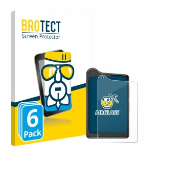 Parte frontal de un envase de producto con el logotipo de la marca BROTECT. Al lado se muestra el dispositivo Xiaomi Qin K25 c