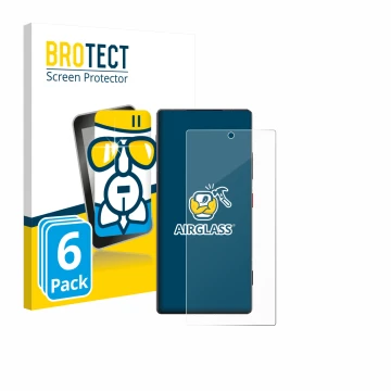 Parte frontal de un envase de producto con el logotipo de la marca BROTECT. Al lado se muestra el dispositivo ZTE Nubia Z80 Ul