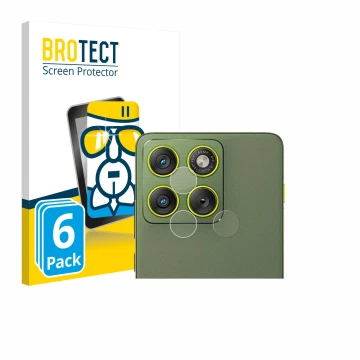 Parte frontal de un envase de producto con el logotipo de la marca BROTECT. Al lado se muestra el dispositivo Motorola Edge 70