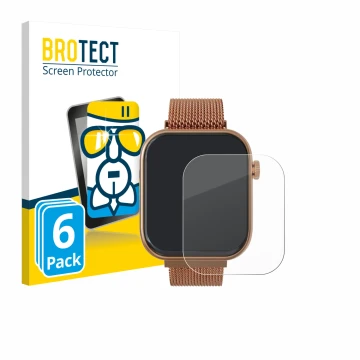 Parte frontal de un envase de producto con el logotipo de la marca BROTECT. Al lado se muestra el dispositivo Techmade M-GLAM0