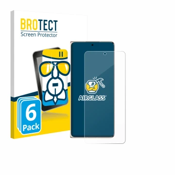 Parte frontal de un envase de producto con el logotipo de la marca BROTECT. Al lado se muestra el dispositivo Huawei Mate X7 c