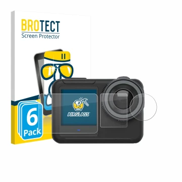 Parte frontal de un envase de producto con el logotipo de la marca BROTECT. Al lado se muestra el dispositivo SVBONY SVGO3 4K 