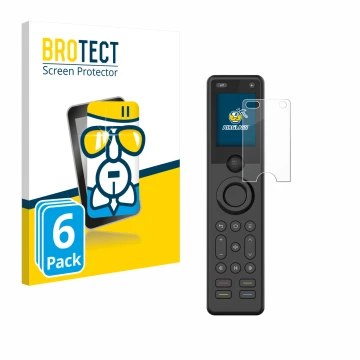 Parte frontal de un envase de producto con el logotipo de la marca BROTECT. Al lado se muestra el dispositivo Sofabaton X1S co