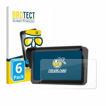 Parte frontal de un envase de producto con el logotipo de la marca BROTECT. Al lado se muestra el dispositivo Carpuride W602S 