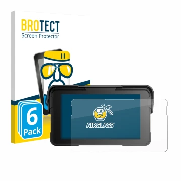 Parte frontal de un envase de producto con el logotipo de la marca BROTECT. Al lado se muestra el dispositivo NFOIEIS Base 5