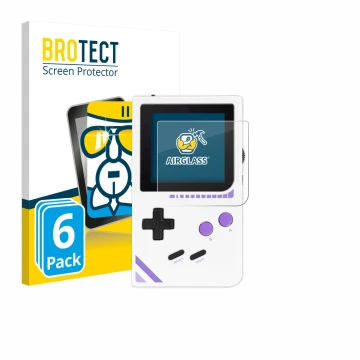 Parte frontal de un envase de producto con el logotipo de la marca BROTECT. Al lado se muestra el dispositivo Modretro Chromat