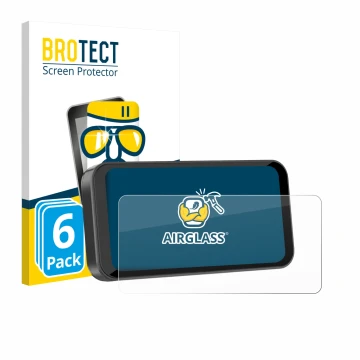 Parte frontal de un envase de producto con el logotipo de la marca BROTECT. Al lado se muestra el dispositivo Carpuride W603B 