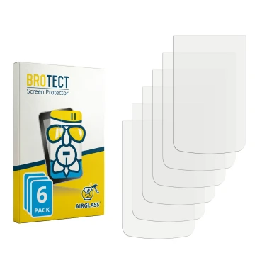 Parte frontal de un envase de producto con el logotipo de la marca BROTECT. Al lado está el protector de pantalla correspondie