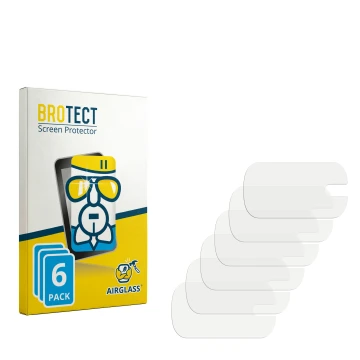Parte frontal de un envase de producto con el logotipo de la marca BROTECT. Al lado está el protector de pantalla correspondie