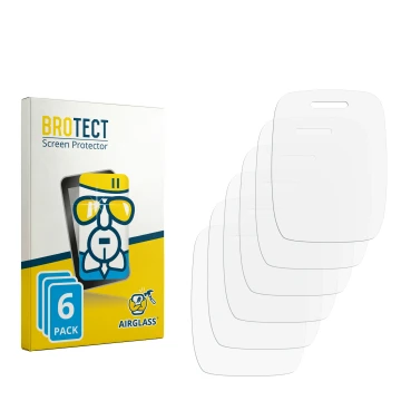 Parte frontal de un envase de producto con el logotipo de la marca BROTECT. Al lado está el protector de pantalla correspondie