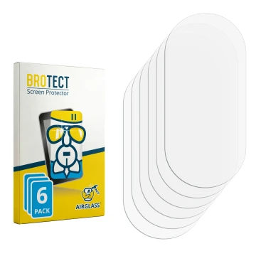 Parte frontal de un envase de producto con el logotipo de la marca BROTECT. Al lado está el protector de pantalla correspondie