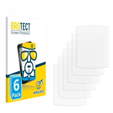 Parte frontal de un envase de producto con el logotipo de la marca BROTECT. Al lado está el protector de pantalla correspondie