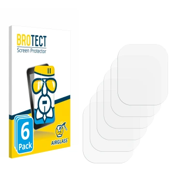 Parte frontal de un envase de producto con el logotipo de la marca BROTECT. Al lado está el protector de pantalla correspondie