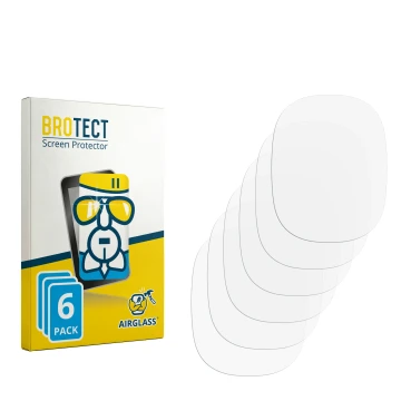 Parte frontal de un envase de producto con el logotipo de la marca BROTECT. Al lado está el protector de pantalla correspondie
