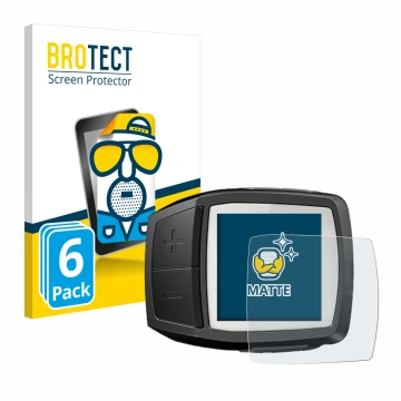 Parte frontal de un envase de producto con el logotipo de la marca BROTECT. Al lado se muestra el dispositivo Bosch Purion con