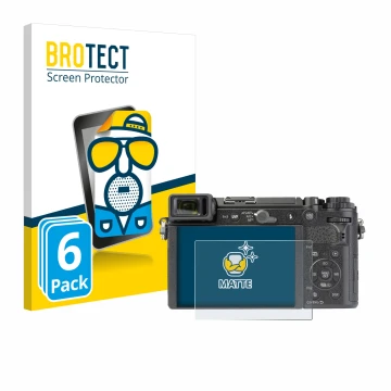 Parte frontal de un envase de producto con el logotipo de la marca BROTECT. Al lado se muestra el dispositivo Panasonic Lumix 