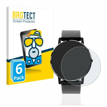 Parte frontal de un envase de producto con el logotipo de la marca BROTECT. Al lado se muestra el dispositivo Holalei Fitness 