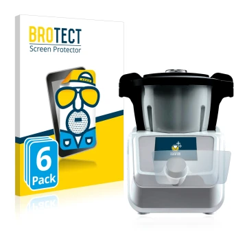 Parte frontal de un envase de producto con el logotipo de la marca BROTECT. Al lado se muestra el dispositivo SilverCrest Mini