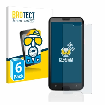 Parte frontal de un envase de producto con el logotipo de la marca BROTECT. Al lado se muestra el dispositivo Emporia Smart 5 