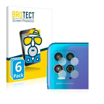 Parte frontal de un envase de producto con el logotipo de la marca BROTECT. Al lado se muestra el dispositivo Motorola Moto G1