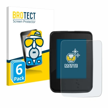 Parte frontal de un envase de producto con el logotipo de la marca BROTECT. Al lado se muestra el dispositivo Giant RideDash E