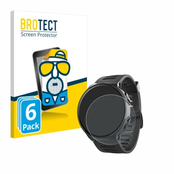 Parte frontal de un envase de producto con el logotipo de la marca BROTECT. Al lado se muestra el dispositivo Kiprun 500 con s