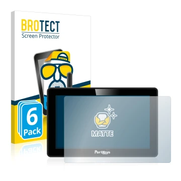 Parte frontal de un envase de producto con el logotipo de la marca BROTECT. Al lado se muestra el dispositivo Portkeys BM5 WR 
