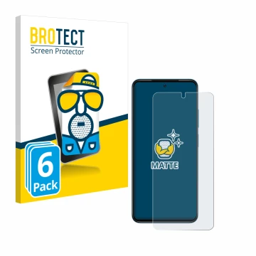 Parte frontal de un envase de producto con el logotipo de la marca BROTECT. Al lado se muestra el dispositivo Xiaomi Redmi Not