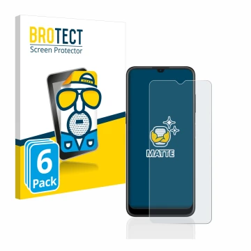 Parte frontal de un envase de producto con el logotipo de la marca BROTECT. Al lado se muestra el dispositivo Nokia G21 con su