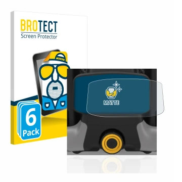 Parte frontal de un envase de producto con el logotipo de la marca BROTECT. Al lado se muestra el dispositivo PowaKaddy CT8 co