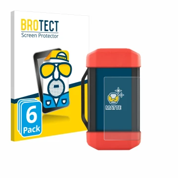 Parte frontal de un envase de producto con el logotipo de la marca BROTECT. Al lado se muestra el dispositivo Launch SRDs Smar