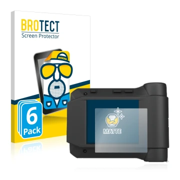 Parte frontal de un envase de producto con el logotipo de la marca BROTECT. Al lado se muestra el dispositivo Swissphone s.Qua