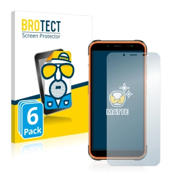 Parte frontal de un envase de producto con el logotipo de la marca BROTECT. Al lado se muestra el dispositivo Ulefone Power Ar